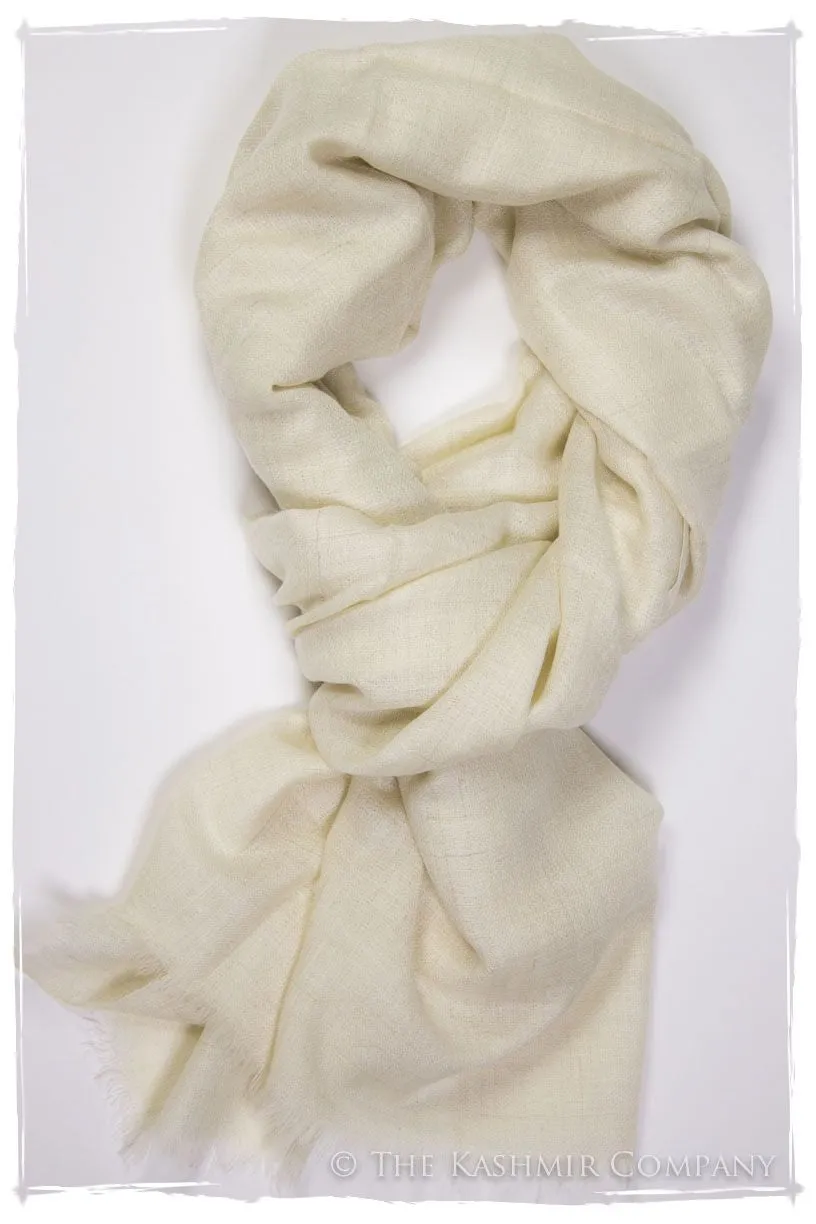 Ivory - Handloom Pashmina Cashmere Scarf