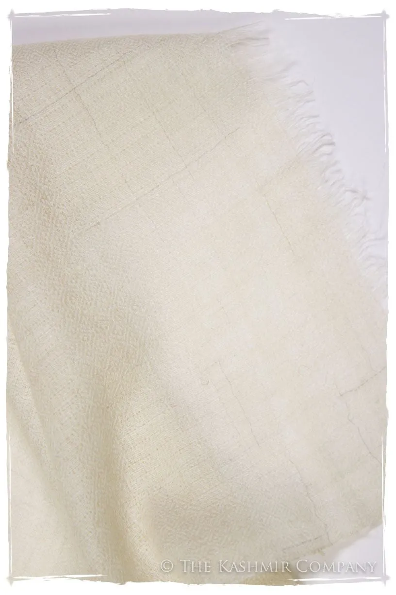 Ivory - Handloom Pashmina Cashmere Scarf