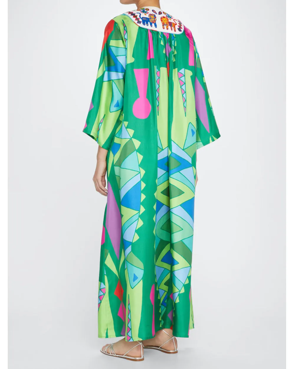 Krokodilos Geometria Plastron Dress Lauren