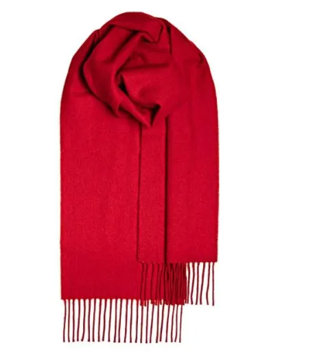 Lochcarron Plain Coloured Lambswool Scarf