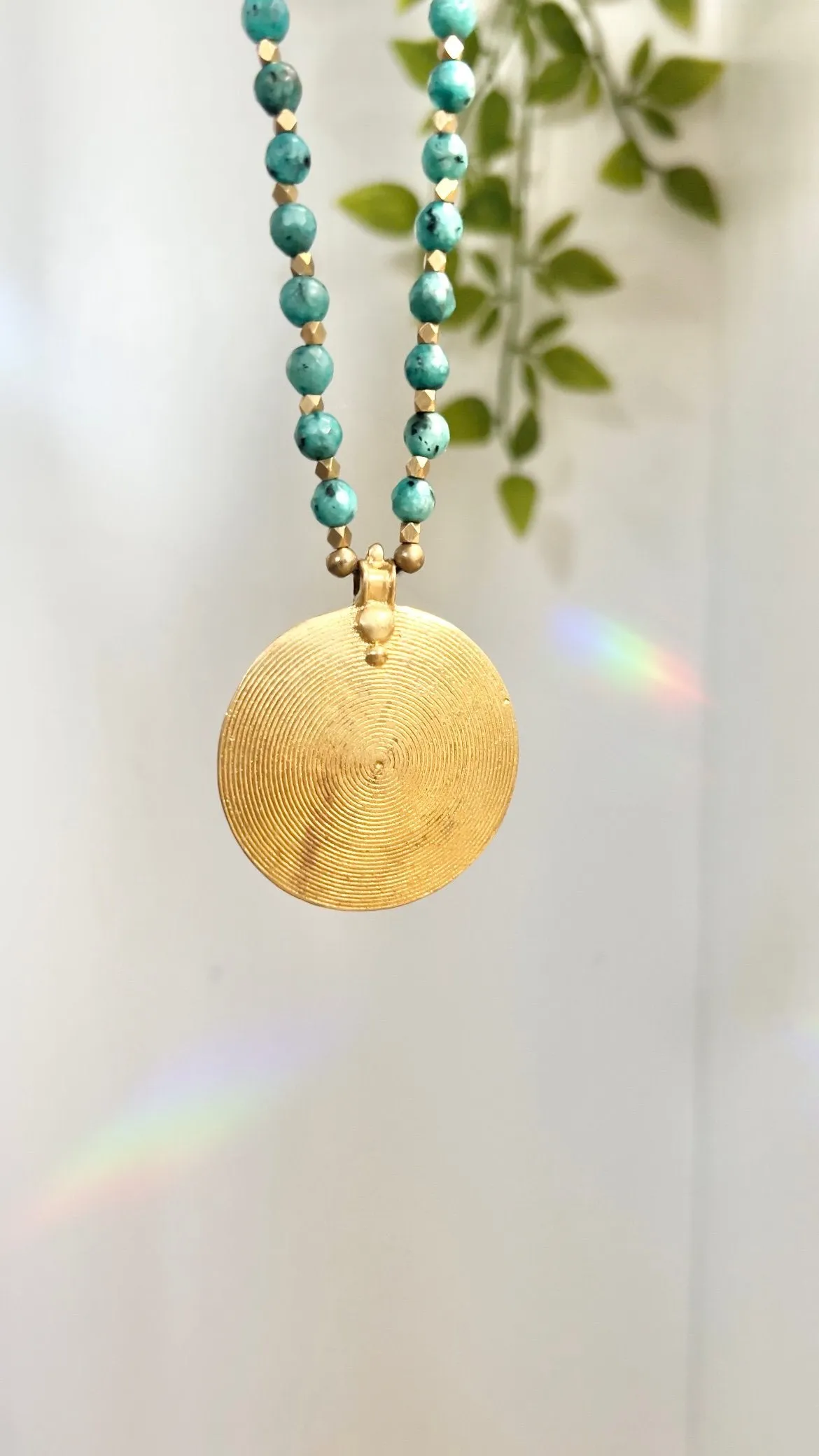 Medallion • Brass Necklace