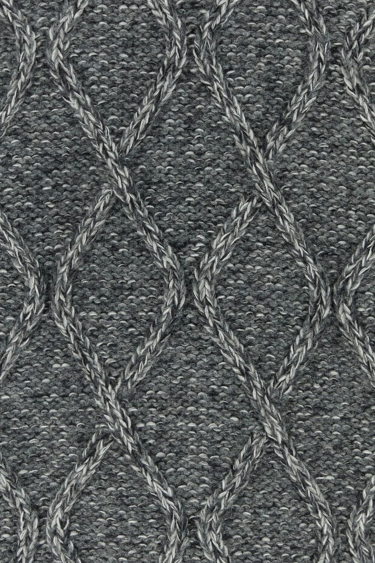 Melange grey nylon blend Estupendo sweater