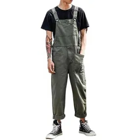 Men's Vintage Multi-Pocket Cargo Overalls 65658895Y