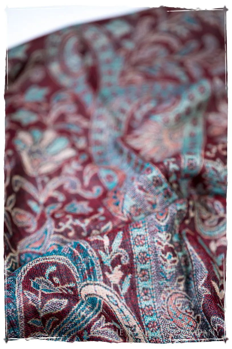Milena Paisley Reversible Kashmir Wool Scarf