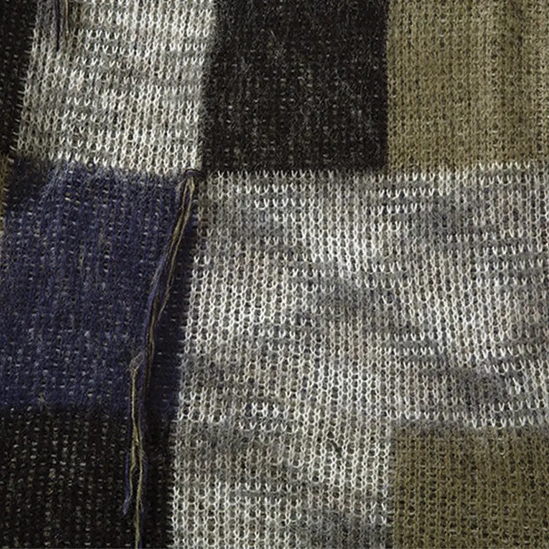 Mohair Color Block Sweater