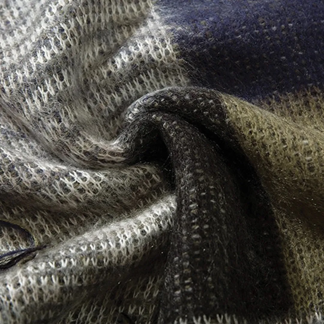 Mohair Color Block Sweater