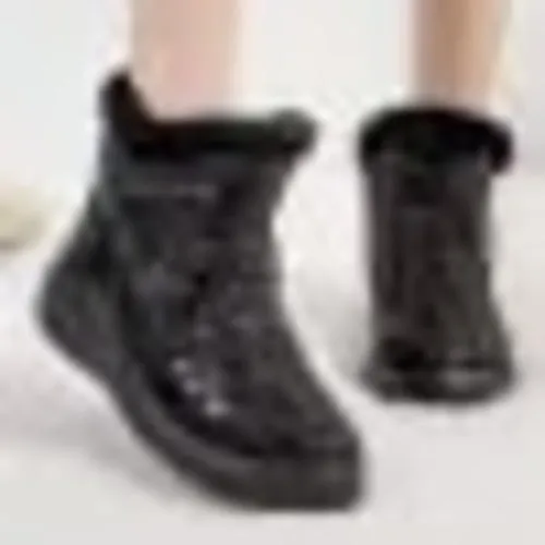 New Women Boots Fashion Alphabet Winter Shoes Women Waterproof Snow