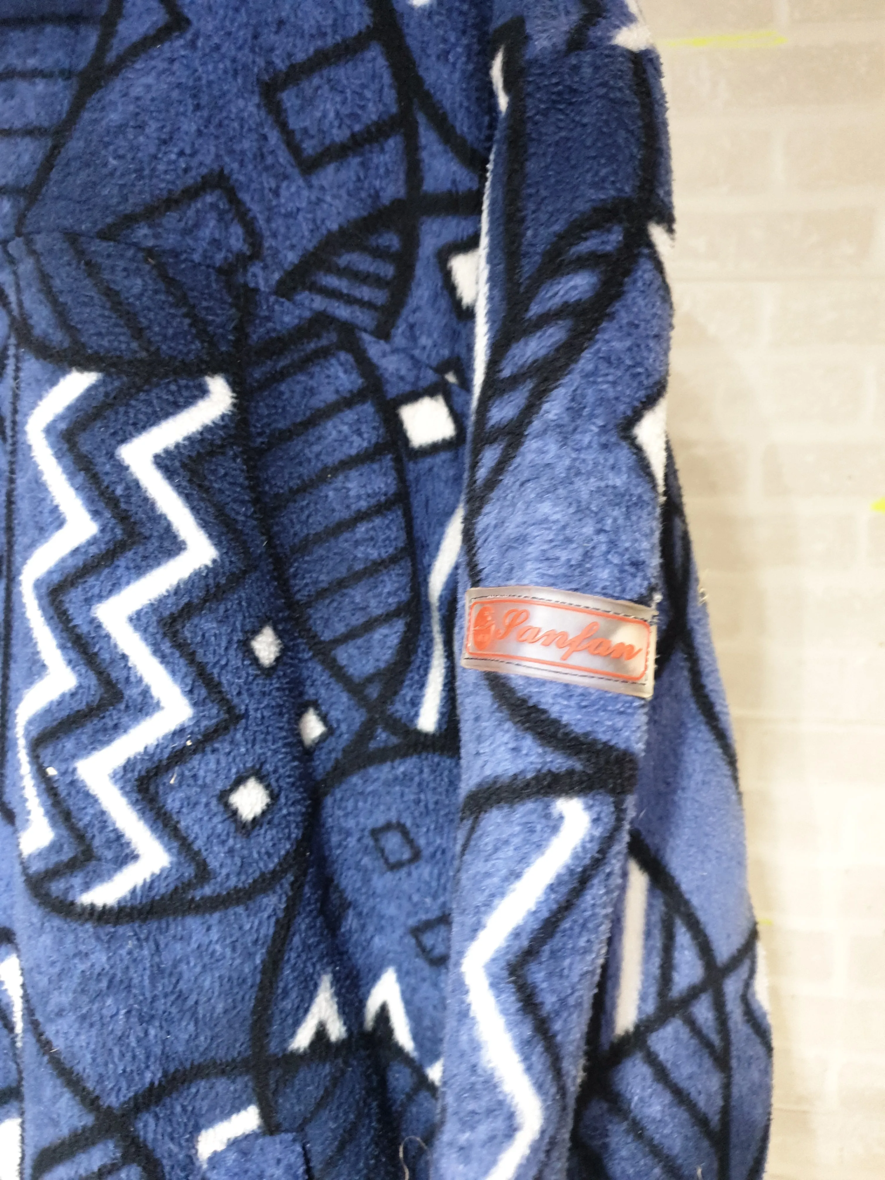 Patterned Fleece Jacket