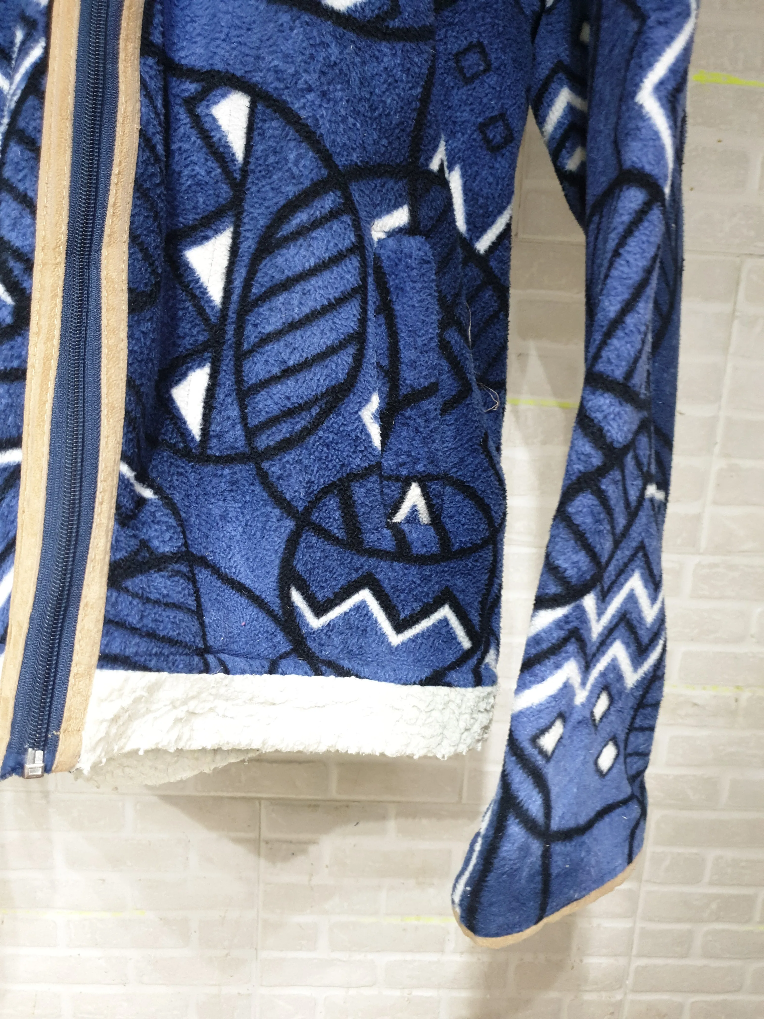 Patterned Fleece Jacket