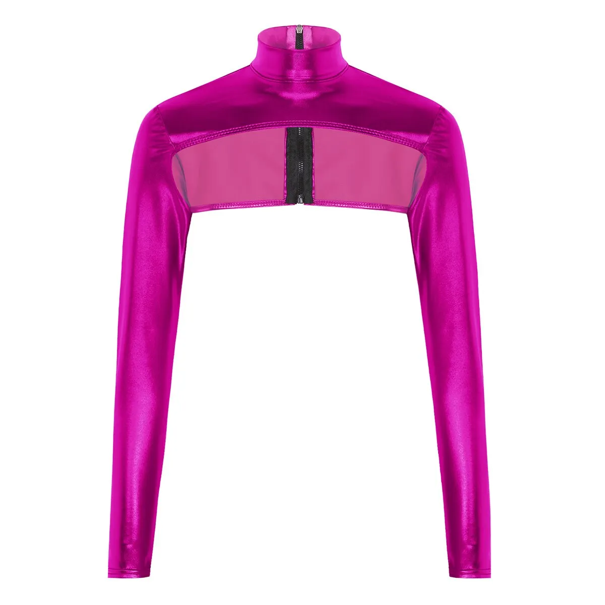 Shiny Metallic Crop Top