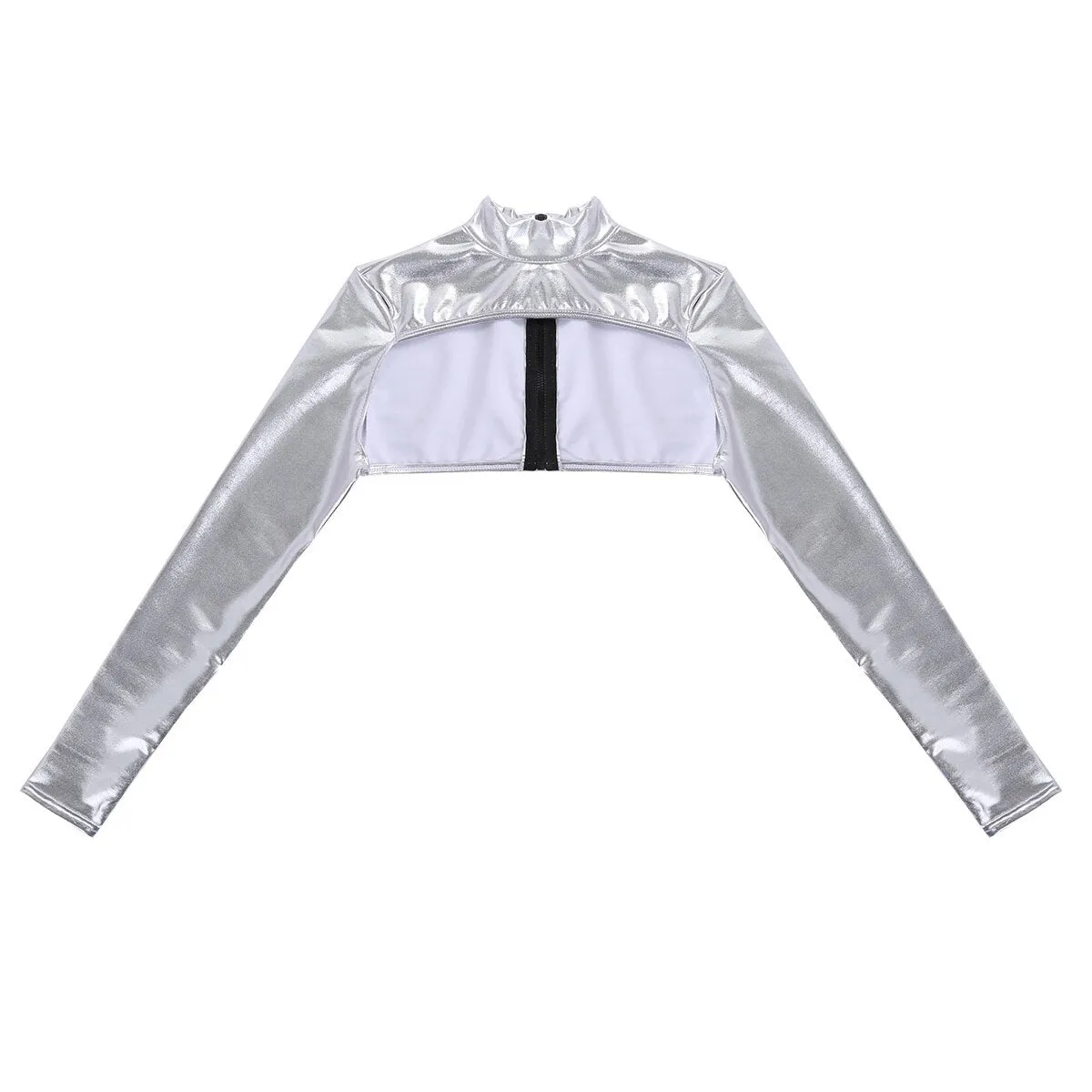 Shiny Metallic Crop Top