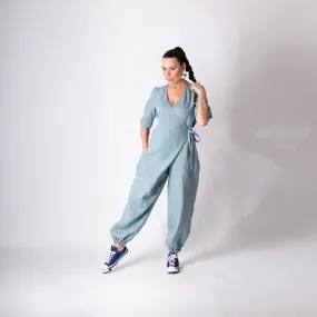 Short Sleeves Linen Jumpsuit SAYA