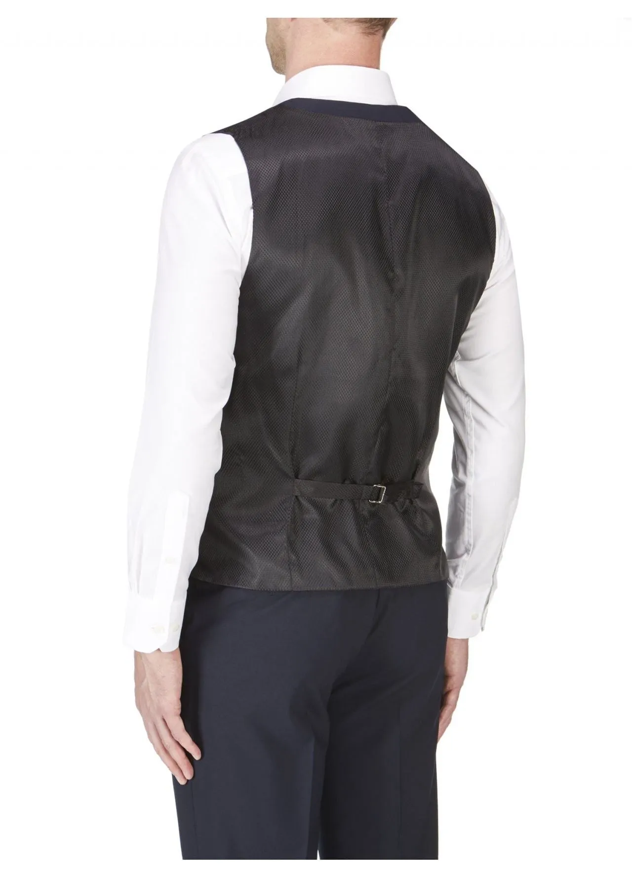 SKOPES Mens Wool Blen Formal Suit Waist Coat Navy (Darwin) Size 34 - 72