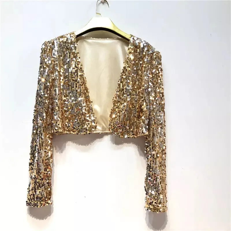 Sparkly Cropped Jacket