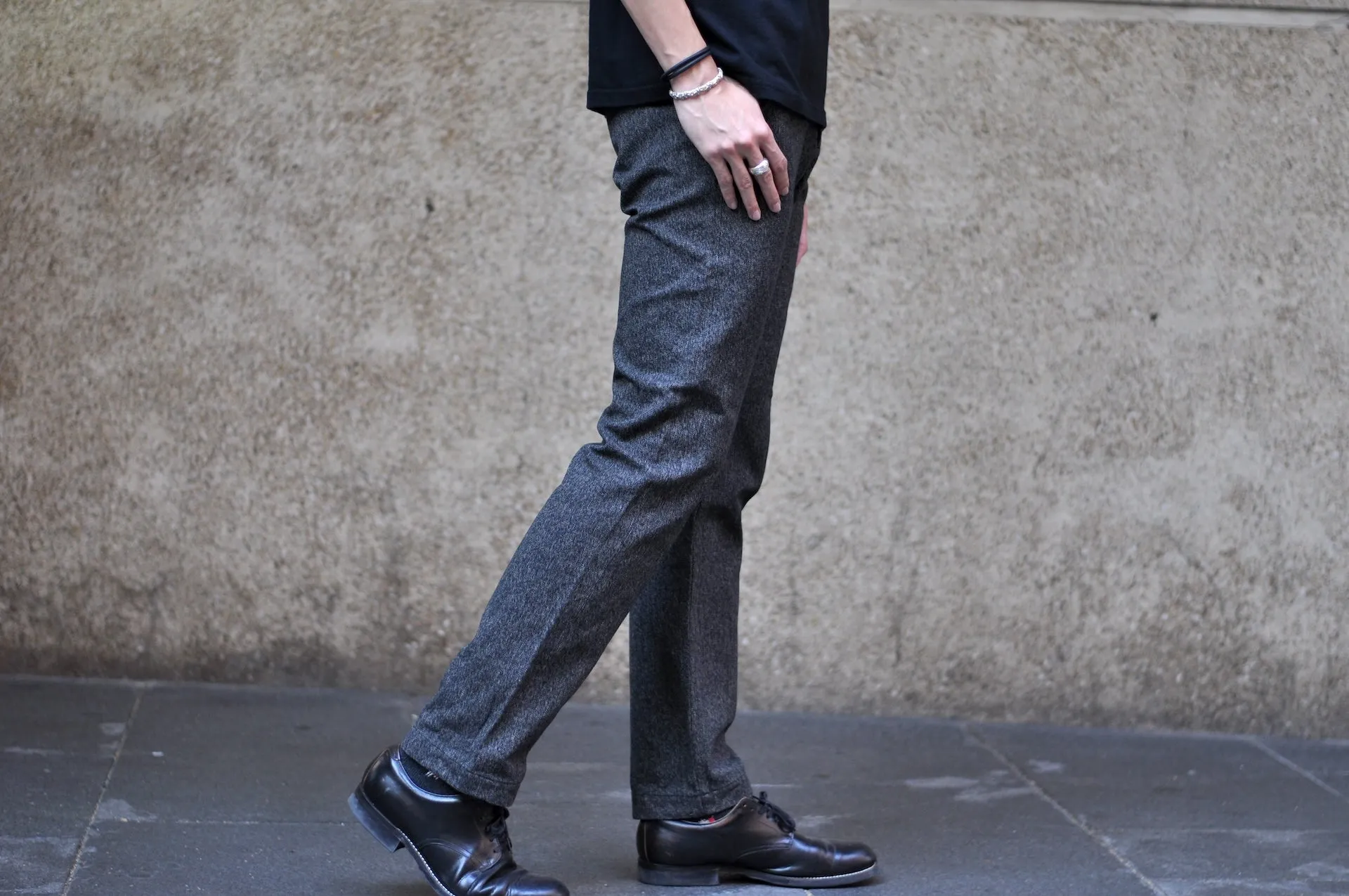 Stevenson Overall Co. "Old Glory" 12.5oz Selvage Covert Twill Chinos (Heather Grey)