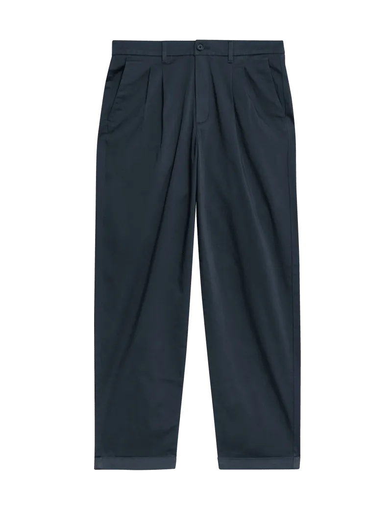 Tapered Fit Twin Pleat Chinos