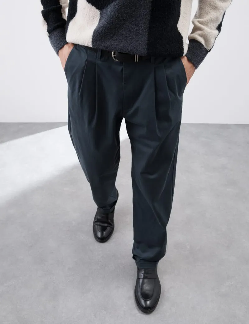 Tapered Fit Twin Pleat Chinos