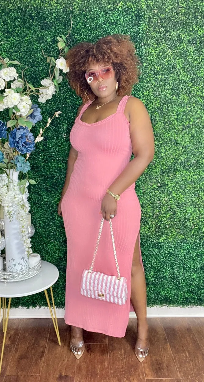 The JULIA Ribbed Maxi Dress