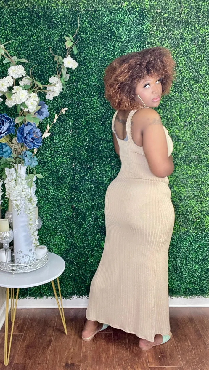 The JULIA Ribbed Maxi Dress