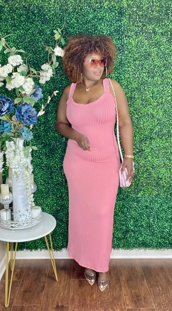 The JULIA Ribbed Maxi Dress