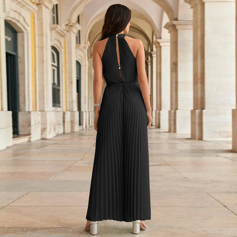 THE VALENIA | PLEATED JUMPSUIT