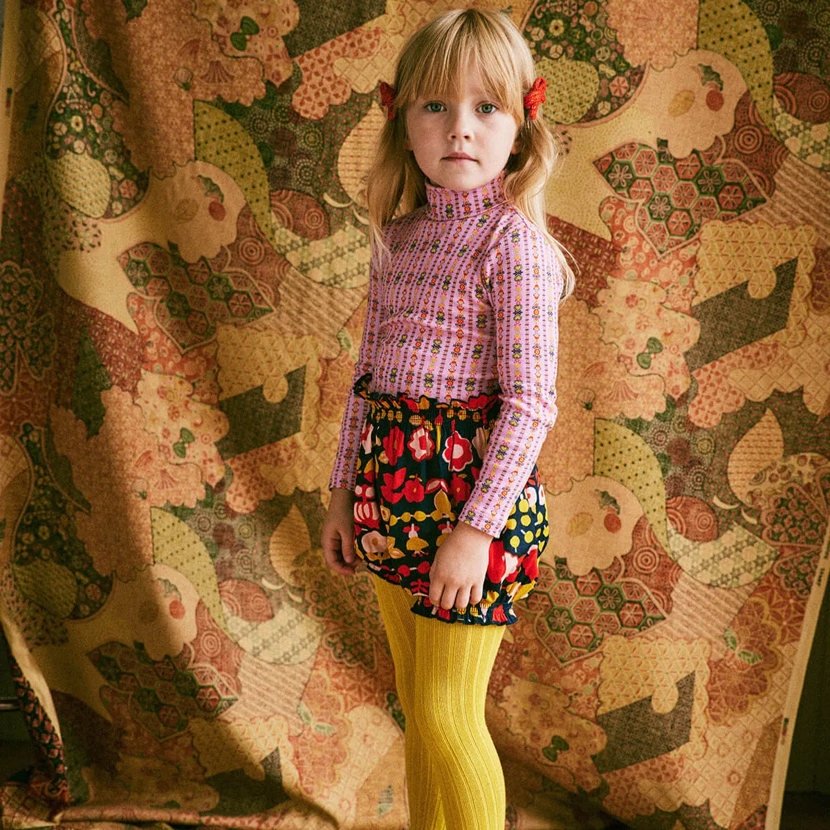 Turtleneck in Pink Lilac Bohemia by Misha & Puff