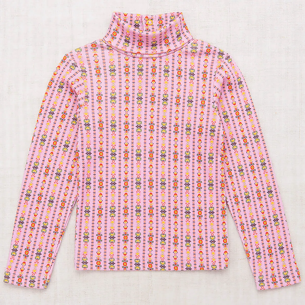 Turtleneck in Pink Lilac Bohemia by Misha & Puff
