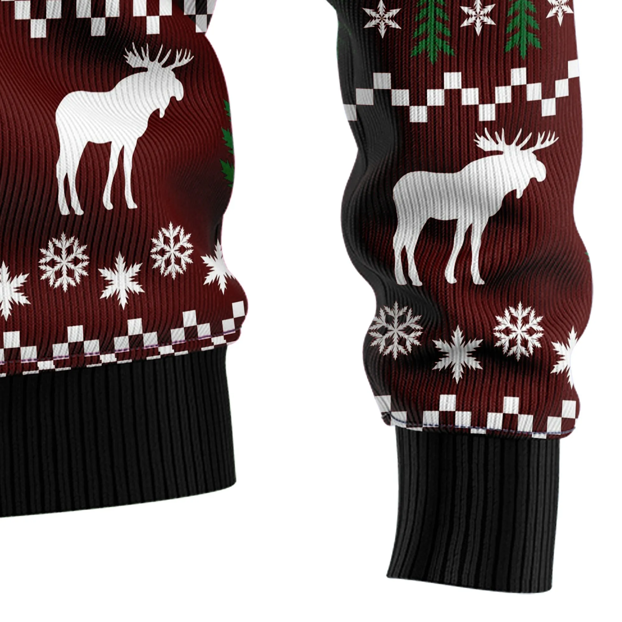 Ugly Christmas Sweater JulesRoche Warm All-Over-Print Pullover