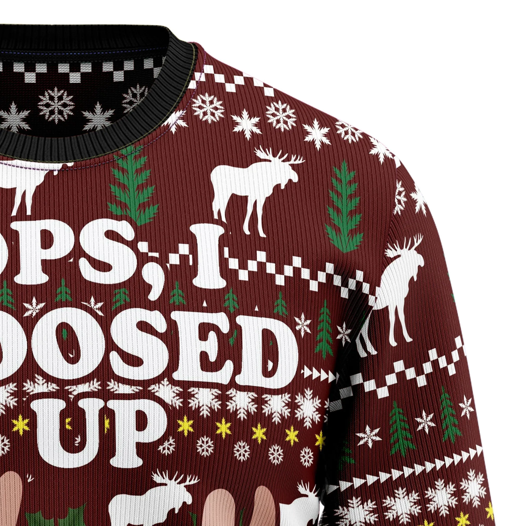 Ugly Christmas Sweater JulesRoche Warm All-Over-Print Pullover