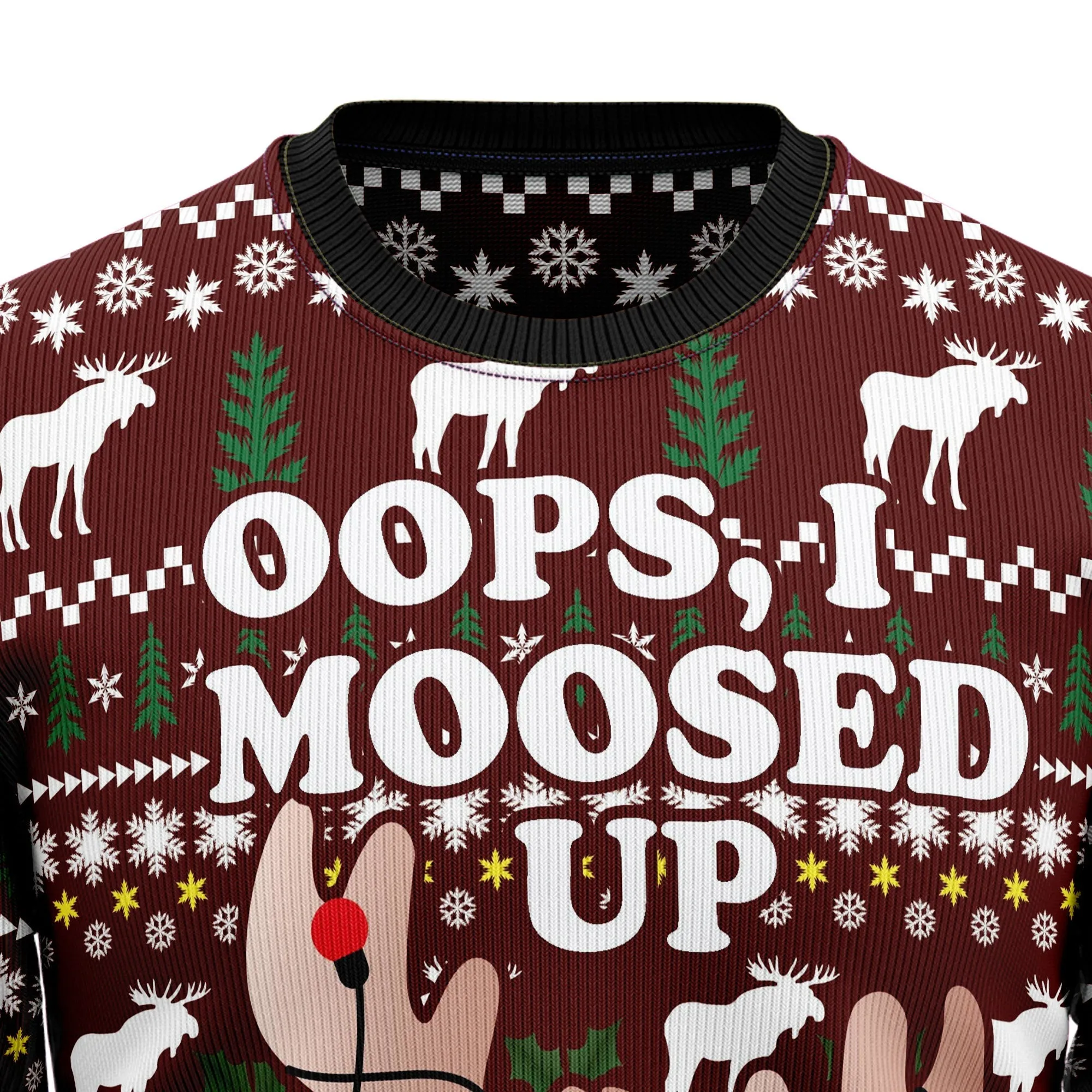 Ugly Christmas Sweater JulesRoche Warm All-Over-Print Pullover