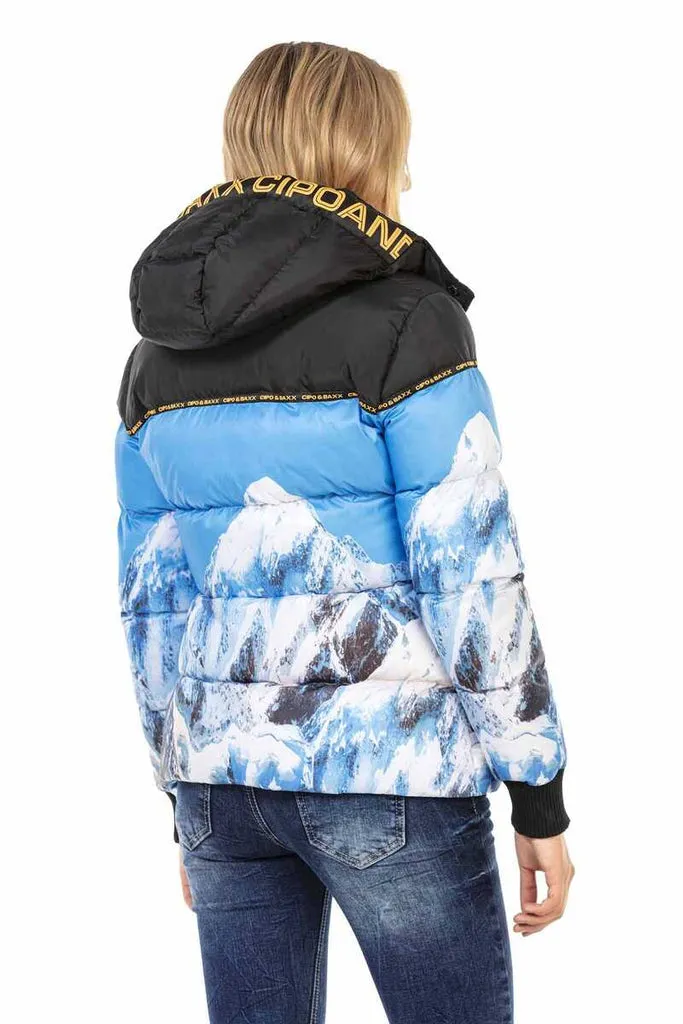 WM119 Printed Puffer Jacket