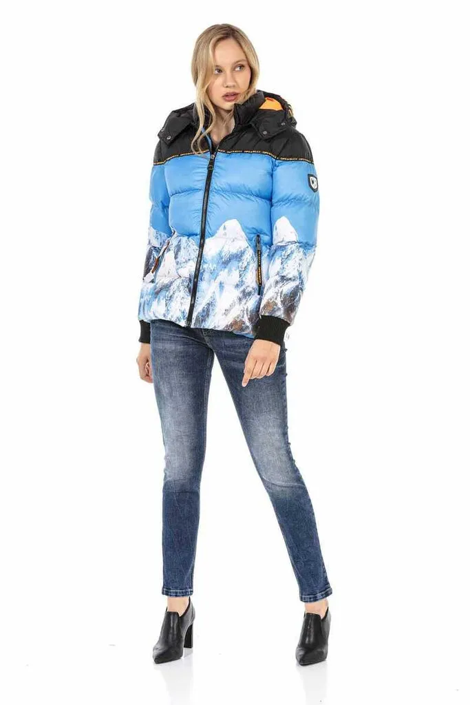 WM119 Printed Puffer Jacket