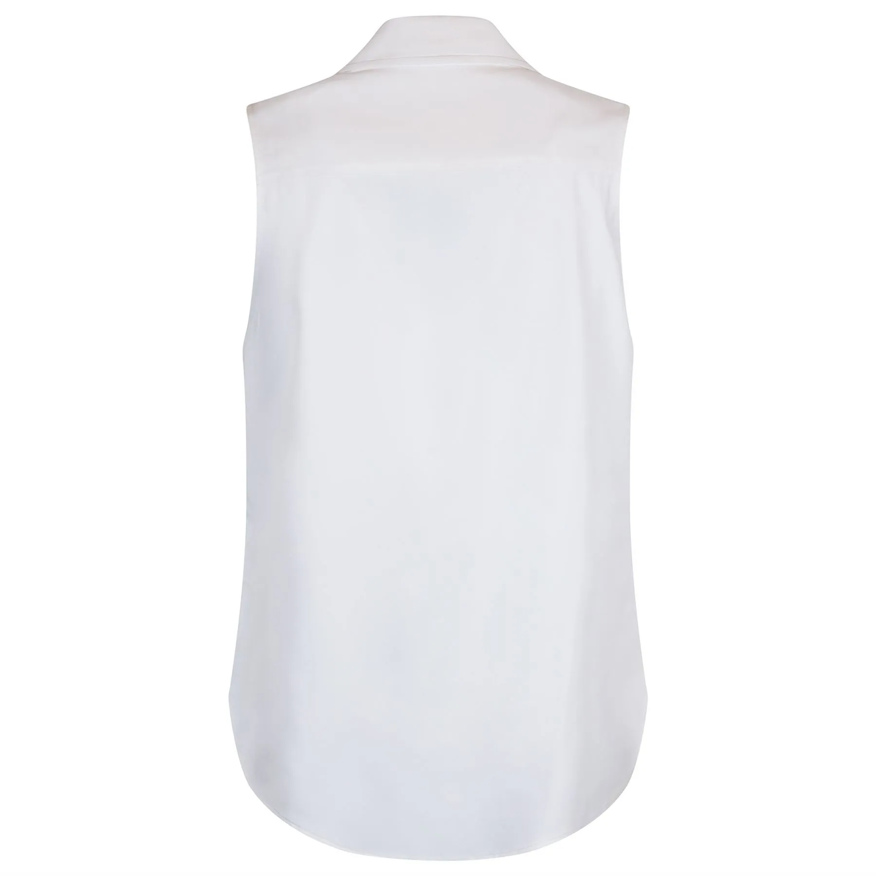 Womens Sleeveless Tux White - AW24