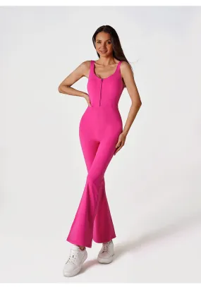 Women's Solid Color Jumpsuit Sports Activewear