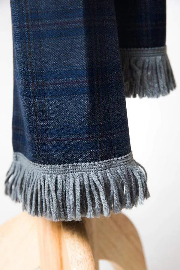 Wool/Cashmere Scarf - The Blue Tartan