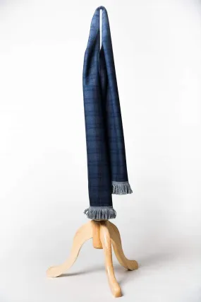 Wool/Cashmere Scarf - The Blue Tartan