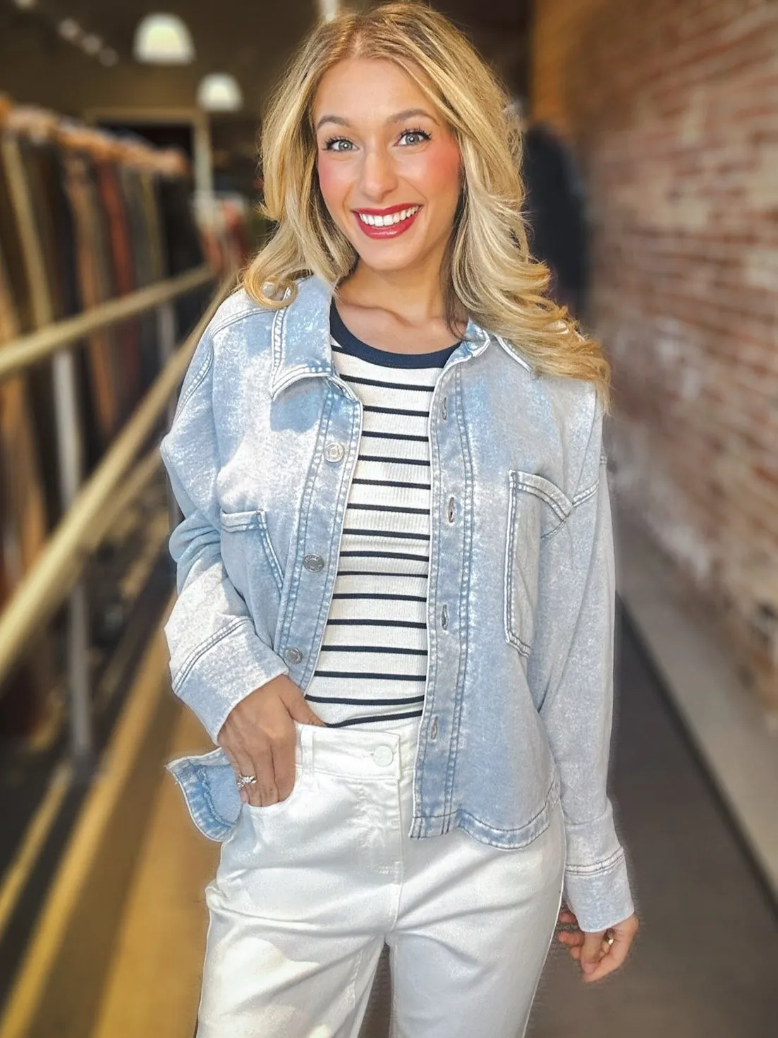 Z Supply All Day Cropped Knit Jacket