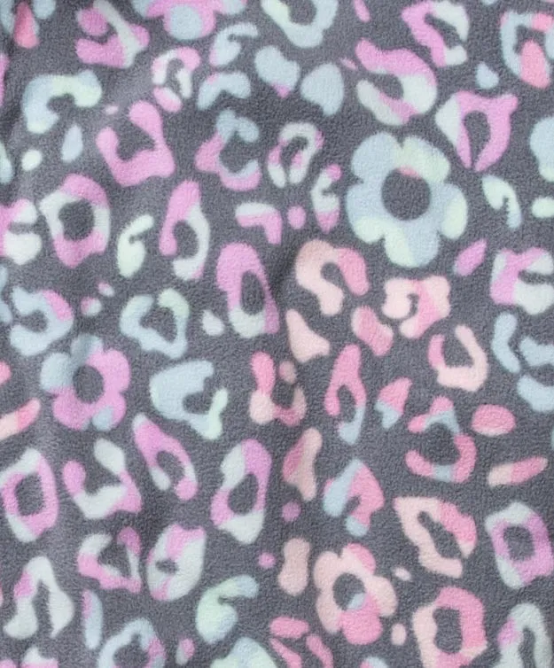 Zoe Chloe - Women's Boxy Fit Printed Fleece Jacket